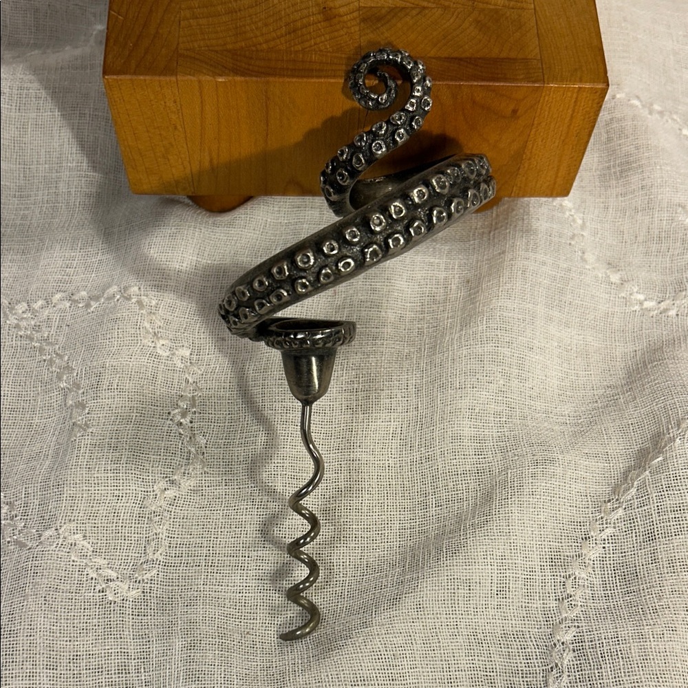 Perry Gargano octopus tentacle corkscrew bottle opener